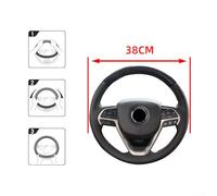 Jotekonoby Coprivolante antiscivolo in pelle goffrata, elastico, adatto per ruote di diametro 37-38 cm, vintage, rosso vino