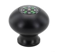 Jotekonoby Cuffia per bastone da trekking in plastica nera con bussola, impugnatura sferica di ricambio per escursionismo e passeggiate, accessorio leggero per esterni,