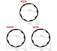 Jotekonoby Distanziale ruota libera in lega di alluminio per corpo ruota libera della bicicletta, set di rondelle per mozzo da 1,5 mm e 2,5 mm, nero e blu, compatibile con lo spessore del movimento