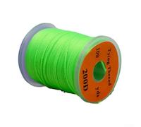 Jotekonoby Filo fluorescente standard S 200d per legare le mosche, compatibile con il corpo, 91,4 m per bobina, struttura in nylon per pesca a mosca e esche (verde)