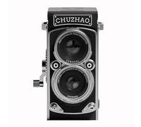 Jotekonoby Fotocamera digitale a doppio obiettivo, piccola videocamera vintage portatile, per principianti, adulti, ragazzi, ragazzi, ragazze, cornice quadrata, colore nero