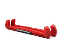 Jotekonoby Hard Guards - Protezioni regolabili per pattini da ghiaccio con molla in metallo, protezioni in gel di silice per allenamento e conservazione su ghiaccio (rosso)