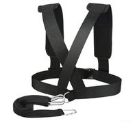 Jotekonoby Imbracatura regolabile per allenamento di calcio, attrezzatura da allenamento in nylon resistente con lunga cinghia di trazione per allenamenti di rafforzamento della forza