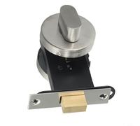 Jotekonoby Indicatore di blocco della porta del bagno con bullone per la privacy per WC in acciaio inossidabile, meccanismo di blocco del WC per uso pubblico