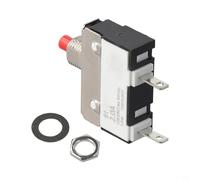 Jotekonoby Interruttore termico 2A, protezione da sovraccarico a ripristino manuale per serie 91, interruttore di protezione corrente CC con valutazione 250 V CA, protezione da sovracorrente