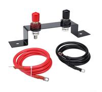 Jotekonoby Kit di trasferimento batteria impermeabile con palo di salto in rame per auto, camion, ATV, UTV, camper, barche | Cavo di ricambio per terminale batteria 4AWG/5AWG (4AWG 1,2 m)