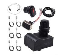 Jotekonoby Kit modulo di accensione elettronica per griglia a gas, 4 uscite, adatto ai modelli 463342620N, 463346017, include cavi di accensione e pulsanti di commutazione (4 teste)