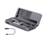 Jotekonoby Kit saldatore portatile da 100 W con riscaldamento rapido, temperatura regolabile e display digitale per riparazione elettronica, compatibile con HS-02A/HS-02B (A)