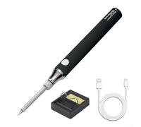 Jotekonoby Kit saldatore USB 8 W con temperatura regolabile 330 - 450 °C per elettronica, strumento di saldatura portatile senza fili compatibile con power bank, include