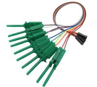 Jotekonoby Kit sonda femmina a 20 pin per test di chip con analizzatore logico, clip a gancio per test di chip, set di sonda retrattile compatibile con Hobby Compnt USB Logic (verde)