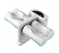 Jotekonoby Macchina automatica per ravioli elettrici con design a doppia testa, ricarica USB-C e tempo di standby di 210 minuti per uso domestico e cucina, grigio e G (A)