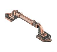 Jotekonoby Maniglia a doppia porta scorrevole, in lega di alluminio, finitura bronzo stile europeo, per armadio armadio (245 mm)