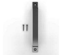 Jotekonoby Maniglia per porta in acciaio al carbonio nera resistente per fienile, garage, cancello, capannone, armadio, porte scorrevoli, hardware esterno rustico, 19 cm