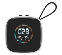Jotekonoby Mini rilevatore di polvere, PM2.5, misuratore della qualità dell'aria, dispositivo di misurazione della concentrazione di particelle per interni con sensore di umidità e temperatura
