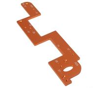 Jotekonoby Modello di maniglie per armadietti per installazione di maniglie rotonde, guida di scanalatura in lega di alluminio per raccordi per armadi, posizione foro svasato