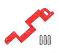 Jotekonoby Modello di scanalatura della maniglia dell'armadio in lega di alluminio per porte dell'armadio | Strumento guida per la lavorazione del legno per l'installazione di pannelli di porte di