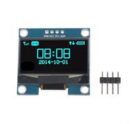 Jotekonoby Modulo display da 1,3 pollici 128x64 con driver IC SH1106 per la comunicazione dello schermo I2C, scheda compatta a basso contrasto a basso consumo per (blu)