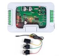 Jotekonoby Monitor di alimentazione trifase con misuratore di tensione e corrente alternata, display di potenza reale, adattatore di tensione largo 50-560 V per fase e misuratore di energia su guida
