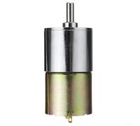 Jotekonoby Motoriduttore DC 12 V con coppia elevata da 37 mm, riduzione della velocità del motore, motore DC spazzolato per apparecchiature di controllo automatico (12 V 2 giri/min)