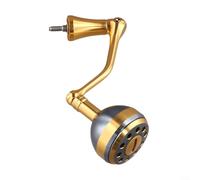 Jotekonoby Mulinello da pesca in metallo da avvitare fai da te, manico pieghevole per mulinello da pesca in metallo, braccio oscillante a vite, per mulinello da 75,6 mm 85,7 mm (medio)