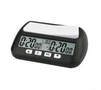 Jotekonoby Orologio digitale a scacchi per uso torneo, timer portatile multifunzione 3 in 1 con modalità bonus e ritardo, pulsanti grandi, plastica ABS, compatibile con (A)