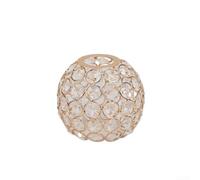 Jotekonoby Paralume per lampada da campeggio, ottagonale in metallo e per cristallo, per lanterne da tenda Glamping, oro stellato, verde, bronzo argento, 100 mm x 90 mm, accessorio (B)