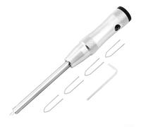 Jotekonoby Perforatore per raggi in lega di alluminio per installazione cerchi, compatibile con kit di riparazione ruote di bici, leggero, 50 g, 144,3 x 75 x 17 (argento)