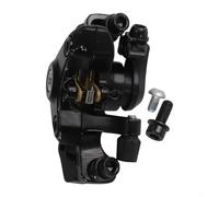 Jotekonoby Pinza freno a disco meccanica per ruota posteriore in lega Mountain 160 mm compatibile anteriore e pastiglie per freni con bici in metallo, adatta per strada (nero)