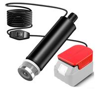 Jotekonoby Pompa di trasferimento dell'acqua per batteria da 18 V, pompa di drenaggio sommergibile per piscina con adattatore per batteria, irrigazione portatile da giardino e rimozione dell'acqua nel