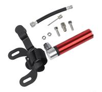 Jotekonoby Pompa per bicicletta per montagna per bici, mini pompa ad alta pressione per bici con 120 PSI, Pallacanestro portatile e gonfiatore a palline, pompa telaio in lega di alluminio per (H10