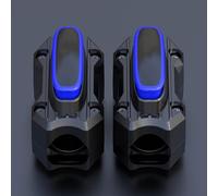 Jotekonoby Protezione in gomma per moto, staffa antigraffio per moto, blocco tampone assorbente, protezione in gomma adatta per manubri da 20-26 mm, (B)