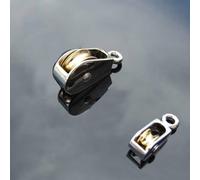 Jotekonoby Puleggia singola in lega di zinco fissa per progetti fai da te, mini puleggia di sollevamento a corona, puleggia in metallo antiruggine, leggera 36 mm, 52 mm, 75 mm puleggia (52 mm)