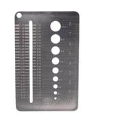 Jotekonoby Punta da trapano in acciaio inox, calibro 0,1-10 mm, strumento di misurazione per viti, piastre, fili e elementi di fissaggio, 104 x 65 mm