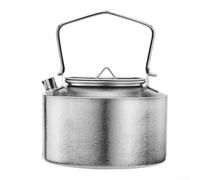 Jotekonoby Pure Ti Bollitore da 980 ml con manico pieghevole, bollitore da campeggio ultraleggero per escursioni all'aperto e zaino in spalla, compatibile con Camp Sto (stile fiore di ghiaccio)