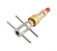 Jotekonoby Rondella in ottone FNPT da 1/4 di pollice per frigorifero, strumento di riparazione di refrigerazione, adattatore connettore tubo metallico, accoppiamento rapido per alta