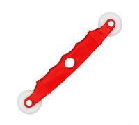 Jotekonoby Rullo manuale per l'installazione della porta dello schermo della finestra, kit di riparazione fai da te con manico ergonomico, 19,5-22,5 cm (rosso)