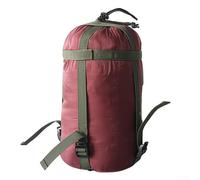 Jotekonoby Sacco a pelo a compressione, 20 l, in nylon leggero, per campeggio, amaca con coulisse, attrezzatura compatta per attività all'aperto (rosso)