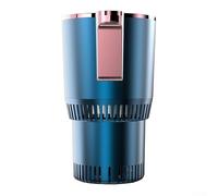 Jotekonoby Scaldino per auto e 12 V CC per 65 °C per display a tazza di controllo con display LCD con riscaldamento a 3 °C, raffreddamento compatibile con bevande in scatola (gioiello blu)
