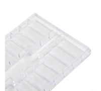 Jotekonoby Scatola portaoggetti trasparente a 19 scomparti, organizer per componenti elettronici e strumenti di riparazione di orologi, contenitore in plastica portatile con serratura