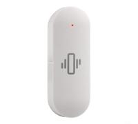 Jotekonoby Sensore di vibrazione per tutta la vita e per l'app Tuya compatibile con WiFi 802.11 b/g/n Allarme di rilevamento degli urti reale per la sicurezza domestica bianco (1 pz)