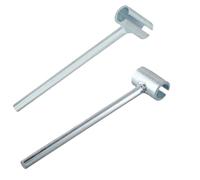 Jotekonoby Set di 2 chiavi professionali per la regolazione della cerniera della porta, per cerniere a bandiera da 15, 24, 5 mm (23 mm + 25 mm)