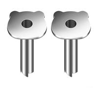 Jotekonoby Set di 2 utensili da cucina in acciaio inox per aprire noci di cocco e frutta con forme decorative per noci di cocco verdi giovani (orso)