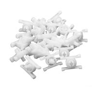 Jotekonoby Set di 20 fermi a clip per pannello basculante per modelli serie E10, E21, E30, in nylon bianco, 8 mm, parti di ricambio