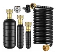 Jotekonoby Set di 3 pezzi per la pulizia degli scarichi per tubi da 1-6 pollici, kit di strumenti per sbloccare l'acqua ad alta pressione, con tubo da 300 cm, per scarichi di cucina, bagno, piscina