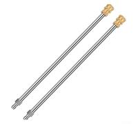 Jotekonoby Set di aste di prolunga per idropulitrice elettrica, in acciaio inox, 30 cm e 40 cm, leve di estensione con chiusura rapida in ottone resistente (2 pezzi da 30 cm)