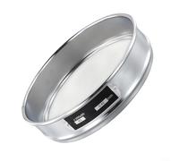 Jotekonoby Setaccio con telaio cromato da 20 cm, fondo in rete in acciaio inossidabile 304, varie aperture per analisi dei campioni e uso in laboratorio (40 maglie)