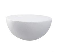 Jotekonoby Sfera rotonda vuota in schiuma per decorazione di nozze, sfera in polistirolo bianco per ornamenti fai da te e decorazioni per feste, grande palla di polistirolo da 25 cm per bambini (18 cm