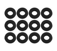 Jotekonoby Smorzatori di vibrazioni per racchetta da tennis in silicone, confezione da 12, inserti ammortizzanti per ridurre le vibrazioni delle corde, compatibili con tennis e (nero)