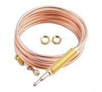 Jotekonoby Sonda a filettatura comune a termocoppia M8, con struttura in metallo, per bruciatori a gas, caminetti, barbecue, stufe, dispositivo di rilevamento della temperatura (120 cm)