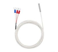 Jotekonoby Sonda termometrica PT100, in acciaio inox 304, impermeabile, precisione di grado A, misurazione da -50 °C a 450 °C (2 metri)